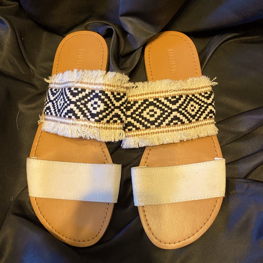 Forever 21 sandals with stitching